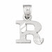 Initial R Charm Pendant 14k Gold White Gold 14k