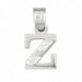 Initial Z Charm Pendant 14k Gold White Gold 14k