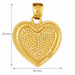 Heart Charm Pendant 14k Gold (3 Grams) Yellow Gold 14k