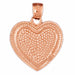 Heart Charm Pendant 14k Gold (3 Grams) Rose Gold 14k