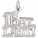 16 At Last Charm Pendant 14k Gold White Gold 14k