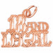 18 And Legal Charm Pendant 14k Gold Rose Gold 14k