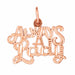 Always A Lady Charm Pendant 14k Gold Rose Gold 14k