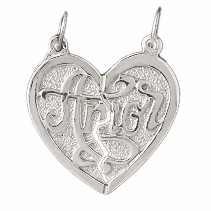 Amor Charm Pendant 14k Gold (3.6 Grams) White Gold 14k