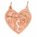 Amor Charm Pendant 14k Gold (3.6 Grams) Rose Gold 14k