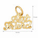 Best Friend Charm Pendant 14k Gold (0.5 Grams) Yellow Gold 14k