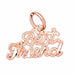 Best Friend Charm Pendant 14k Gold (0.5 Grams) Rose Gold 14k