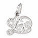 Love Charm Pendant 14k Gold White Gold 14k