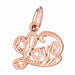 Love Charm Pendant 14k Gold Rose Gold 14k
