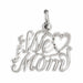 We Love Mom Charm Pendant 14k Gold White Gold 14k