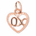 Xoxo Charm Pendant 14k Gold Rose Gold 14k