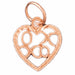 Xoxo Charm Pendant 14k Gold (0.4 Grams) Rose Gold 14k