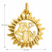 You Are My Sun Charm Pendant 14k Gold Yellow Gold 14k