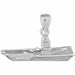Aircraft Carrier Charm Pendant 14k Gold White Gold 14k