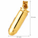 3D Bullet Charm Pendant 14k Gold (15.9 Grams) Yellow Gold 14k