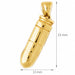3D Bullet Charm Pendant 14k Gold (8 Grams) Yellow Gold 14k