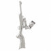 3D Gun Charm Pendant 14k Gold (2.8 Grams) White Gold 14k