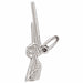 3D Gun Charm Pendant 14k Gold (1 Gram) White Gold 14k