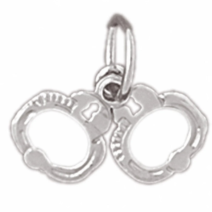 Handcuff Charm Pendant 14k Gold (0.4 Grams) White Gold 14k