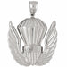 Military Air Force Sign Charm Pendant 14k Gold (13.4 Grams) White Gold 14k