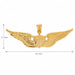 Military Air Force Sign Charm Pendant 14k Gold (12 Grams) Yellow Gold 14k