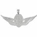Police Badge Officer Tucson Charm Pendant 14k Gold (8.2 Grams) White Gold 14k