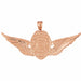 Police Badge Officer Tucson Charm Pendant 14k Gold (8.2 Grams) Rose Gold 14k