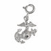 Us Marine Corps Emblem Sign Charm Pendant 14k Gold White Gold 14k