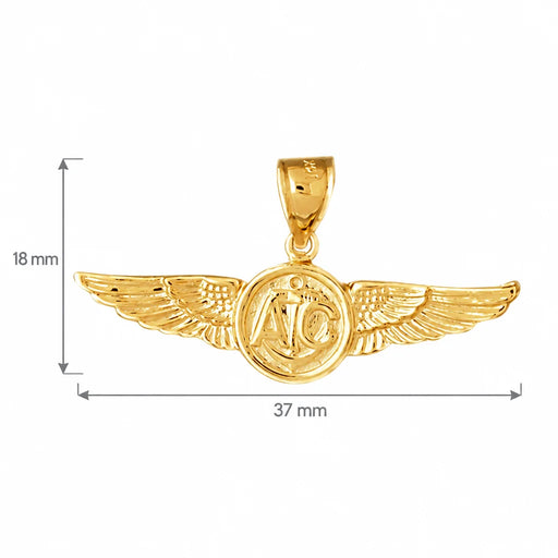 Us Marine Sign Charm Pendant 14k Gold (4.4 Grams) Yellow Gold 14k