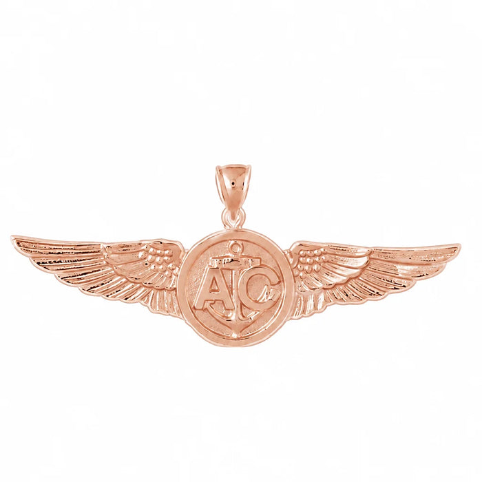 Us Marine Sign Charm Pendant 14k Gold (8.1 Grams) Rose Gold 14k