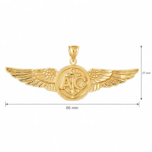 Us Marine Sign Charm Pendant 14k Gold (8.1 Grams) Yellow Gold 14k