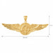 Us Marine Sign Charm Pendant 14k Gold (8.1 Grams) Yellow Gold 14k