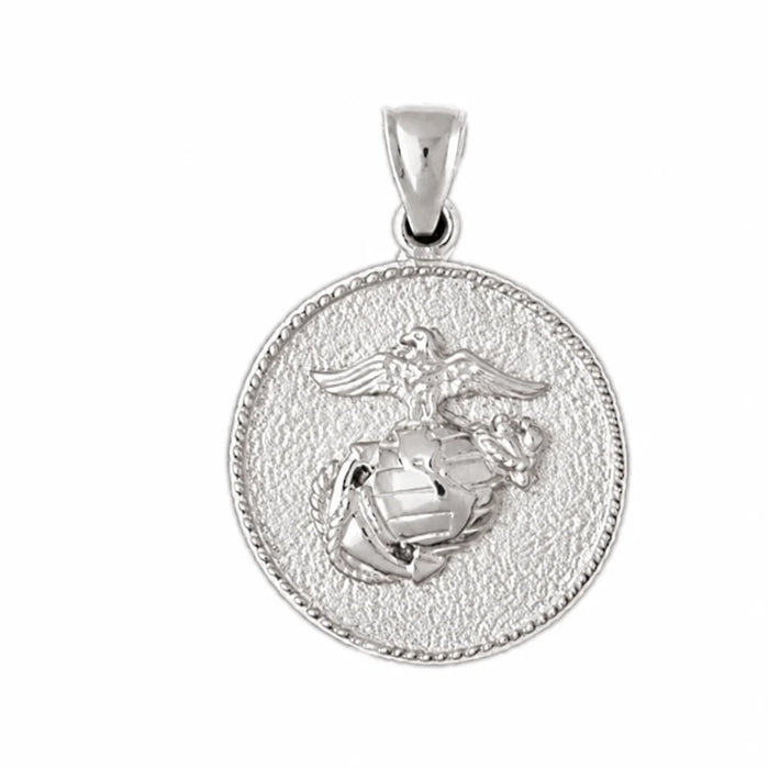 Us Navy Sign Charm Pendant 14k Gold (9.6 Grams) White Gold 14k