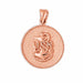 Us Navy Sign Charm Pendant 14k Gold (9.4 Grams) Rose Gold 14k