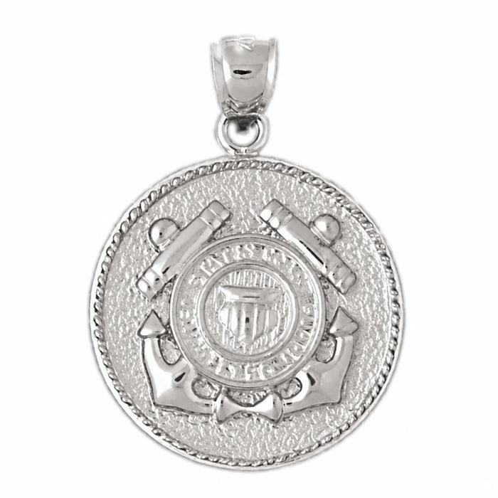 Us Navy Sign Charm Pendant 14k Gold (12.4 Grams) White Gold 14k