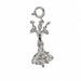 3D Dancer Charm Pendant 14k Gold (3.1 Grams) White Gold 14k