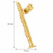 3D Flute Clarinet Charm Pendant 14k Gold Yellow Gold 14k