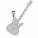 Guitar Charm Pendant 14k Gold (7.6 Grams) White Gold 14k