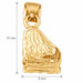3D Piano Charm Pendant 14k Gold (2 Grams) Yellow Gold 14k