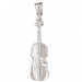 Violin Charm Pendant 14k Gold (2.8 Grams) White Gold 14k