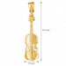 Violin Charm Pendant 14k Gold (2.8 Grams) Yellow Gold 14k
