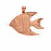 Angelfish Charm Pendant 14k Gold (7 Grams) Rose Gold 14k