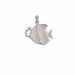 Angelfish Charm Pendant 14k Gold White Gold 14k