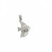 Angelfish Charm Pendant 14k Gold White Gold 14k