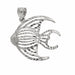Angelfish Charm Pendant 14k Gold White Gold 14k