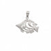 Angelfish Charm Pendant 14k Gold White Gold 14k