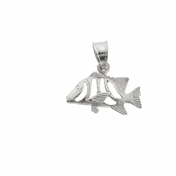 Angelfish Charm Pendant 14k Gold (1 Gram) White Gold 14k