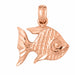 Angelfish Charm Pendant 14k Gold (1.1 Grams) Rose Gold 14k