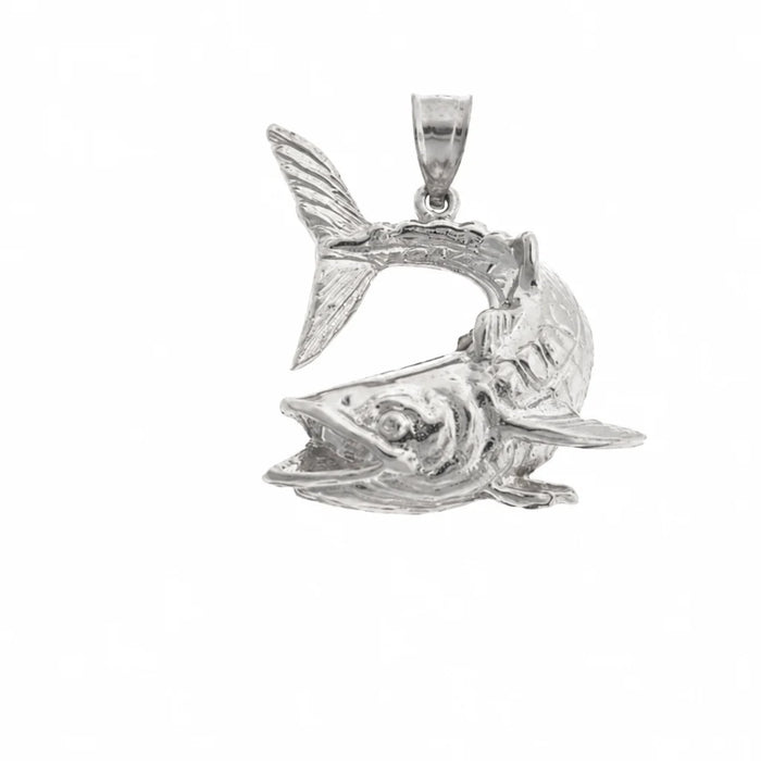 Assorted Fish Sea Bass Snook King Mackerel Charm Pendant 14k Gold (7.5 Grams) White Gold 14k