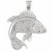 Assorted Fish Sea Bass Snook King Mackerel Charm Pendant 14k Gold (8.7 Grams) White Gold 14k